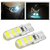 T5 Super Bright Silica Gel 6 SMD LED Universal Parking LED Bulb For Cars and Bikes WHITE (Set OF 2)