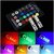 T10 RGB Car Interior Parking Bulb 6SMD Multicolour Light with Wireless Remote Control for All Car  Bike (3W, RGB, 2 PCS)