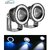 High Power White Led Fog Light Projector Cree with Angel Eye Ring for All Cars (3.5 Inch) (Set of 2Pcs)