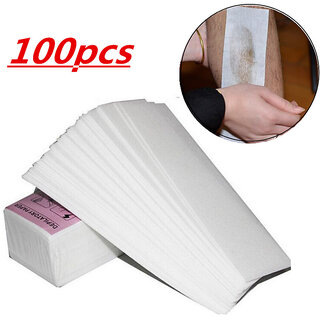                       New 100pcs / pack Removal Nonwoven Body Cloth Hair Remove High Quality Wax Paper Rolls Hair Removal Epilator Wax Strip P                                              