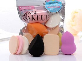 Makeup Beauty Sponge 6 In 1 Beauty Blender Powder Puff Sponge - Multicolor