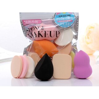                       Makeup Beauty Sponge 6 In 1 Beauty Blender Powder Puff Sponge - Multicolor                                              