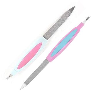 SWIPA 2 in 1 Manicure Pedicure Nail File Tool Cuticle Trimmer Cutter Remover for Women