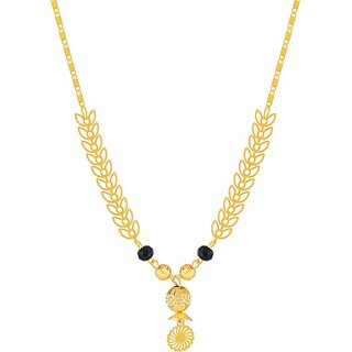 Buy SILVER SHINE Stylish Gold Plated Chain Necklace Mangalsutra