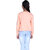 Kid Kupboard Cotton Full-Sleeves Solid Sweatshirt for Girls (Light Orange)