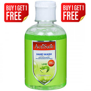                       ActiSafe Daily Protection Hand Wash Lime 250 ml (By One Get One Free)                                              