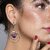 SILVER SHINE Glitzy Purple Alloy Drops & Danglers