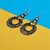 SILVER SHINE Ravishing Oxidised Round Alloy Drops & Danglers