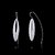 SILVER SHINE Hook Earring for Women & Girls Silver Drops & Danglers