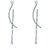 Silver Shine 92.5 Sterling Pearl And Diamond Silver Earring for Women & Girls Silver Drops & Danglers