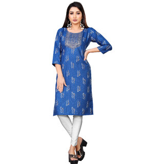 Sharda Creation Blue Colour Printed Kurti