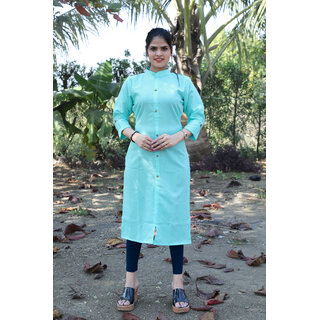 aqua color kurti