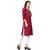 Sharda Creation Maroon Colour Printed Kurti