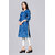 Sharda Creation  Blue Colour  Foil Printed Kurti