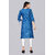 Sharda Creation  Blue Colour  Foil Printed Kurti