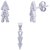 SILVER SHINE Sterling Silver Jewel Set  (Platinum)