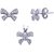 SILVER SHINE Sterling Silver Jewel Set  (Silver, White)