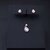 SILVER SHINE Sterling Silver Jewel Set  (White)