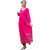Adah womens magenta pink colour rayon fabric ankle length printed casual kurti-10037