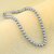 Silver Shine Grey Pearl Mala With Natural Pearl For Girls And Women Alloy Chain