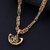 Silver Shine Gold Plated Fancy Look Designer Necklace Shiva OMPendant Chain Jewellery For Man And Boy Gold-plated Alloy