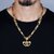 Silver Shine Gold Plated Fancy Look Designer Necklace Shiva OMPendant Chain Jewellery For Man And Boy Gold-plated Alloy