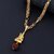 Silver Shine Gold Plated Classic designer Necklace Shiv Ji Trishul Pendant Chain Jewellers For Man And Boy Gold-plated Alloy