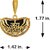 Silver Shine Gold Plated Designer Classic Look Necklace Jai Mata Di Pendant Chain Jewellery For Man And Boy Gold-plated Alloy