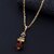 Silver Shine Gold Plated Designer Look Necklace Om Pendant Chain Jewellery For Man And Boy Gold-plated Alloy
