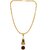 Silver Shine Gold Plated Designer Look Necklace Om Pendant Chain Jewellery For Man And Boy Gold-plated Alloy