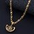 Silver Shine Stylish Party Wear Gold Plated Designer Necklace Shiva OM Pendant Chain Jewellery For Man And Boy Gold-plated Alloy