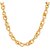 Silver Shine Stylish Party Wear Gold Plated Designer Necklace Shiva OM Pendant Chain Jewellery For Man And Boy Gold-plated Alloy