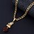 Silver Shine Classic Look Gold Plated designer Necklace Shiva Bholenath Mahadev Pendant Chain Jewellery For Man And Boy Gold-plated Alloy