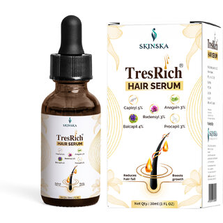 Buy TresRich Hair Smoothning Serum, Reduce Hairfall, Hair Thinning, Boosts  Growth, Paraben Free, Fragrance-Free, All Hair Ty Online - Get 11% Off