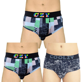                       Coolzy comfortable Universal Collection Cotton  nylon printed underwear                                              
