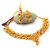 Temple Chocker Necklace Gold Plated with Earrings For Women - VENK1PK500005