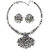 Oxidize Pendant Choker and Earrings For Women - VENK1OX500005