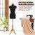 Locomoto Female Mannequin - Female Dress Form Natural Wooden Base Mannequin Premium Store Display Dummy (Size-08)