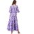 Raabta Women Purple Georgette Western Wear Gown Dress