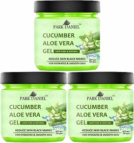 PARK DANIEL Cucumber Aloe Vera Gel For Skin Spot Removal Pack of 3 of 100 gms (300 g)