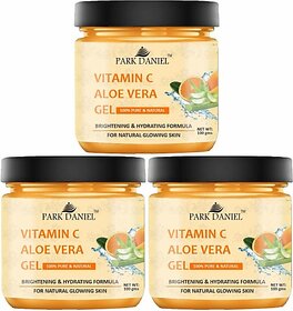PARK DANIEL Vitamin C Aloe Vera Gel For Skin Spot Removal Pack of 3 of 100 gms (300 g)