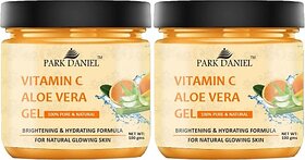 PARK DANIEL Vitamin C Aloe Vera Gel For Skin Spot Removal Pack of 2 of 100 gms (200 g)