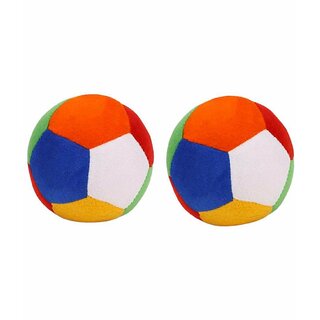                       Thriftkart - Soft Toy Baby Ball 2Pc With Rattle Sound For Kids Toys (11Cm/ Small) Pack Of 2                                              
