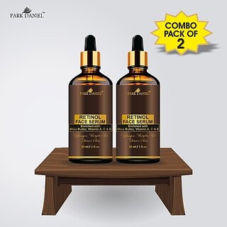 PARK DANIEL Retinol Face Serum -For Younger, Brighter and Clearer Skin Combo Pack of 2 Bottle of 30 ML(60 ML) (60 ml)