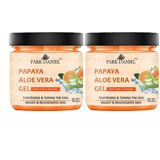 PARK DANIEL Papaya Aloe Vera Gel For Skin Spot Removal Pack of 2 of 100 gms (200 g) PARK DANIEL Papaya Aloe Vera Gel For Skin Spot Removal Pack of 2 of 100 gms (200 g)