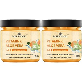 PARK DANIEL Vitamin C Aloe Vera Gel For Skin Spot Removal Pack of 2 of 100 gms (200 g)