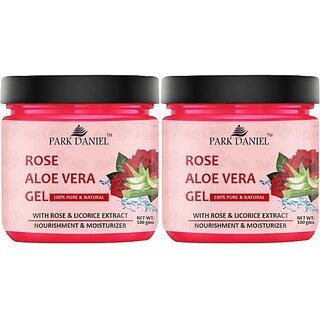 PARK DANIEL Rose Aloe Vera Extract Gel For Skin Spot Removal Pack of 2 of 100 gms (200 g) PARK DANIEL Rose Aloe Vera Extract Gel For Skin Spot Removal Pack of 2 of 100 gms (200 g)