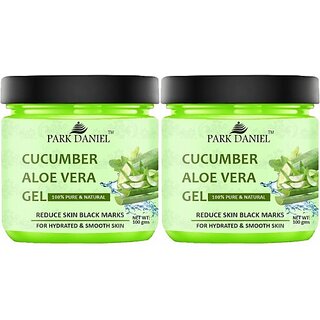 PARK DANIEL Cucumber Aloe Vera Gel For Skin Spot Removal Pack of 2 of 100 gms (200 g)