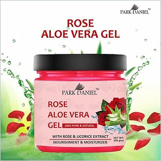 PARK DANIEL Rose Aloe Vera Extract Gel For Skin Spot Removal 100 gms (100 g)