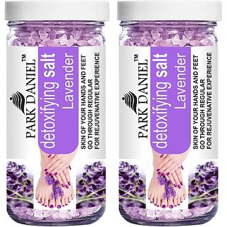 PARK DANIEL Premium Lavender Bath Salt- For Soothing & Relaxation -Pedicure & Manicure Salt Combo Pack Of 2 Jars of 200 gms(400 gms) (400 g) PARK DANIEL Premium Lavender Bath Salt- For Soothing & Relaxation -Pedicure & Manicure Salt Combo Pack Of 2 Jars of 200 gms(400 gms) (400 g)